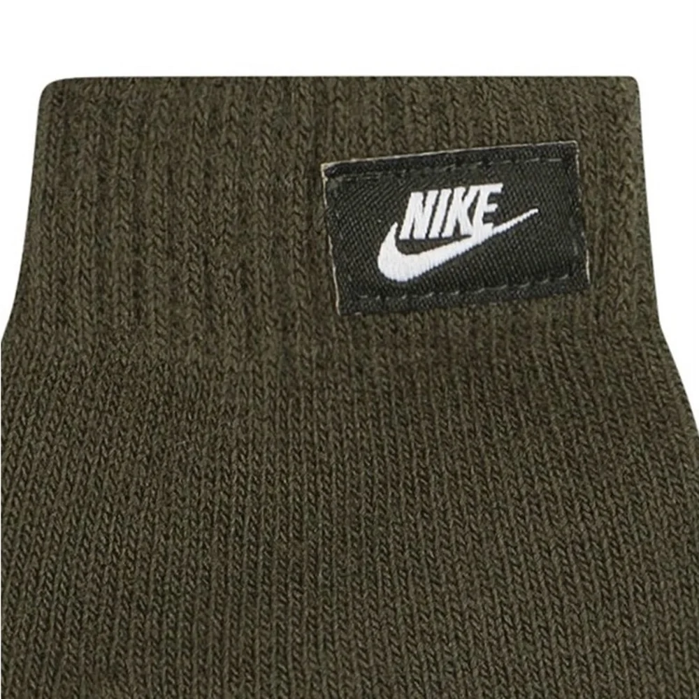 NWT |  Olive Green Toddler Nike Club Beanie & Mittens Set - 2T-4T